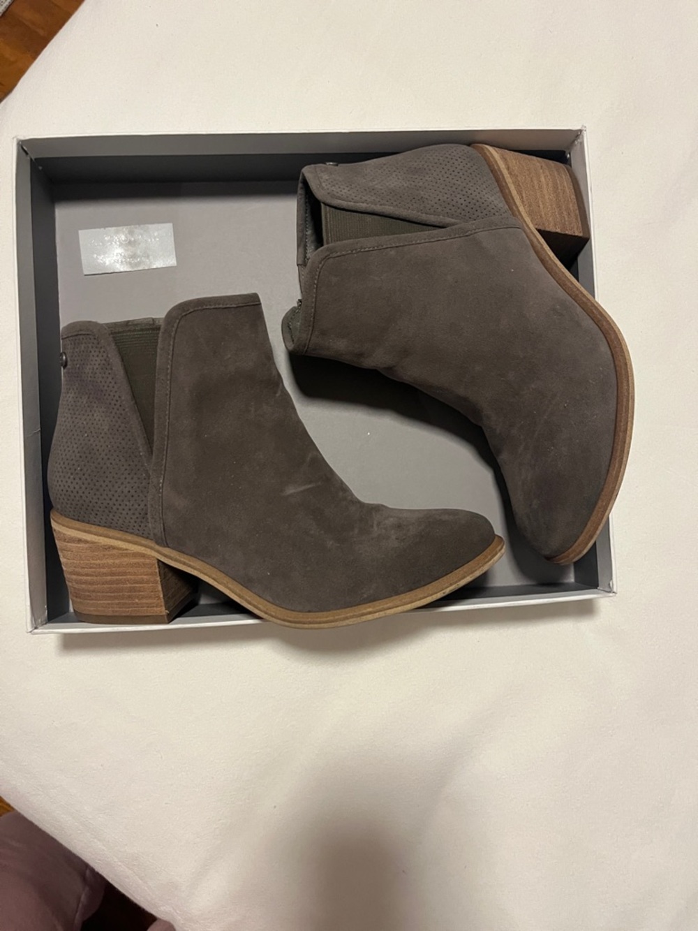 Kids Gray Suede Ankle Booties - Classic Chelsea Style
